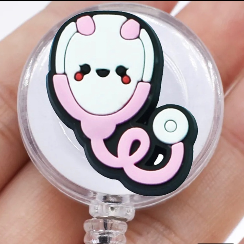 Retractable Reel Badge ID Clips with Snap Button Closure - Picture 7 of 12